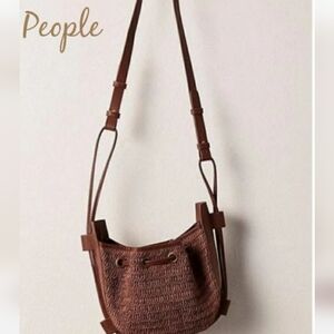 Free People Cabana‎ Crossbody in coconut shell Brown.  NWOT.